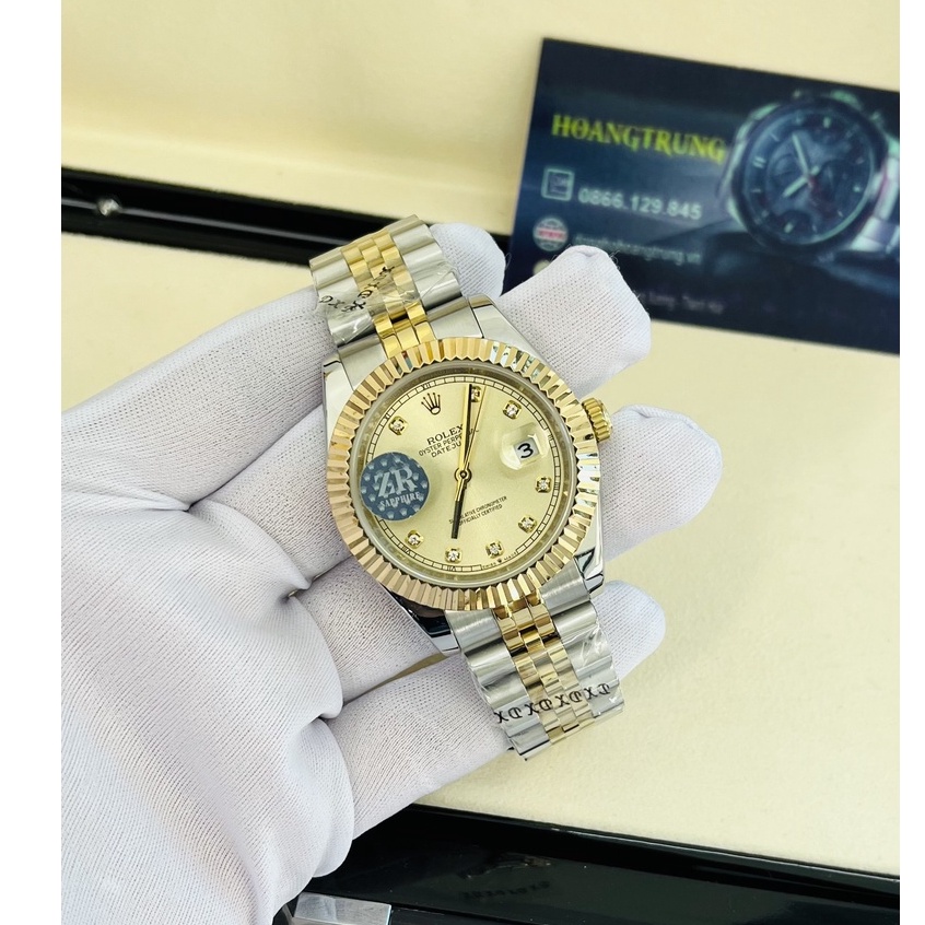 Đồng hồ Nam RolexDatejust máy nhật, Automatic ,size 40mm, Thép không rỉ đúc đặc