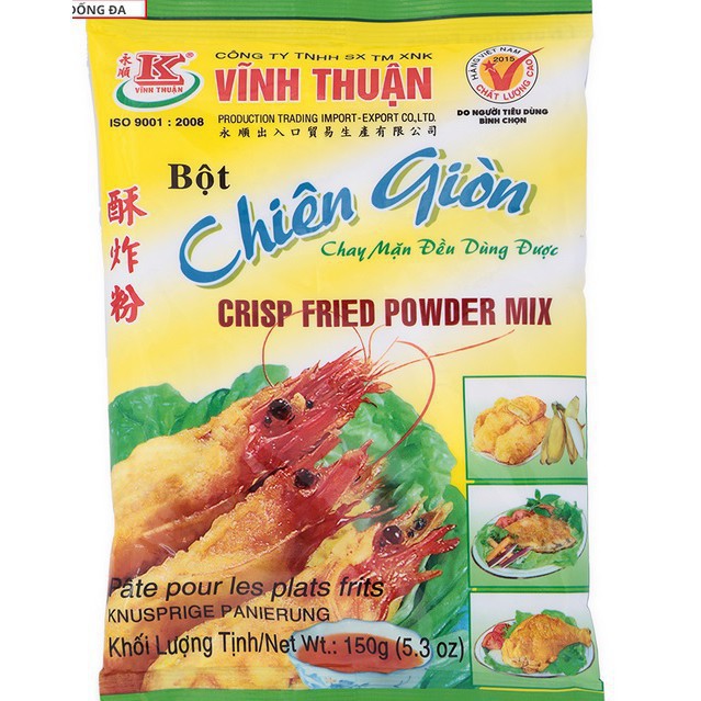 Bột chiên giòn Vĩnh Thuận gói 150g - yenthu