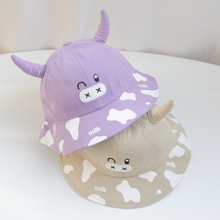 Mũ xòe cotton dành cho bé hình chú trâu đáng yêu m44