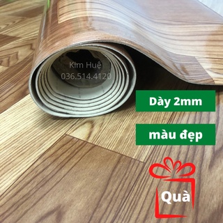 Mua Tấm thảm trải lót sàn simili vân gỗ dày 2mm   miếng simili dán sàn giả gỗ nền nhựa pvc nhám chống trượt