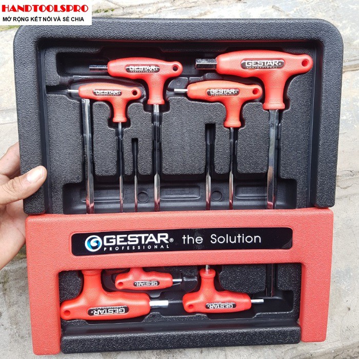 Bộ lục giác chữ T 7 chi tiết Gestar 666-799