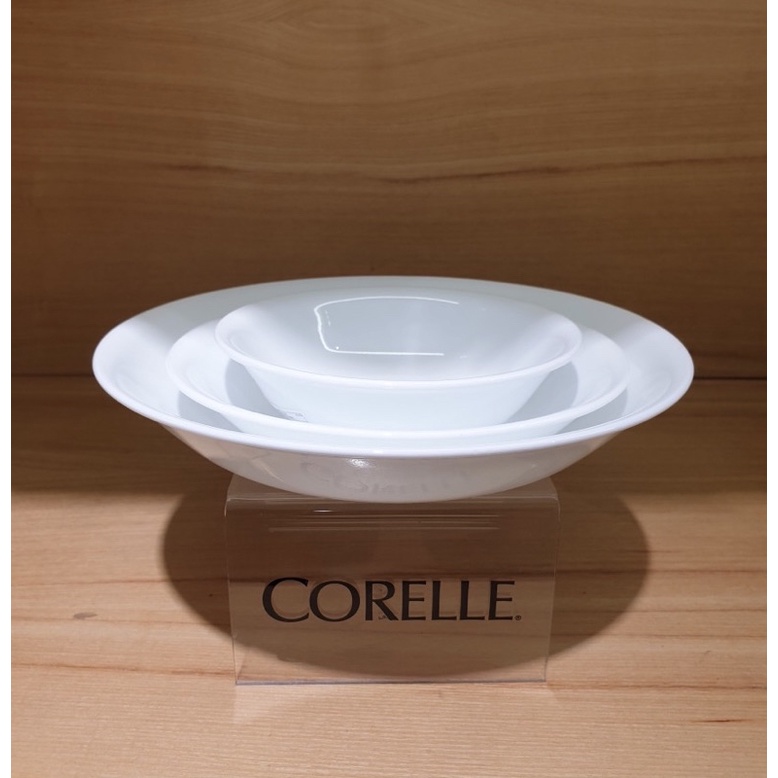 Bộ 2 Đĩa Súp sâu lòng Thủy Tinh Corelle Winter Frost White 420-N-LP 21cm