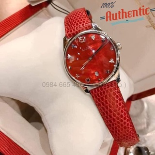 Đồng Hồ Nữ Gucci G-Timeless Cherry Red Mother of Pearl YA1264041