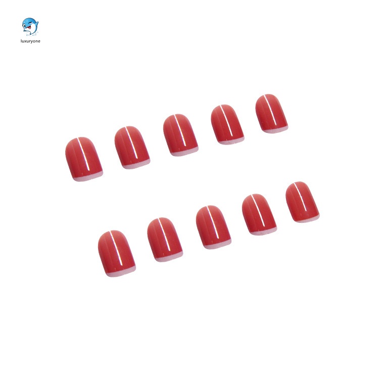 [Hàng mới về] Set 24 móng tay giả trang trí nghệ thuật thời trang có keo dán