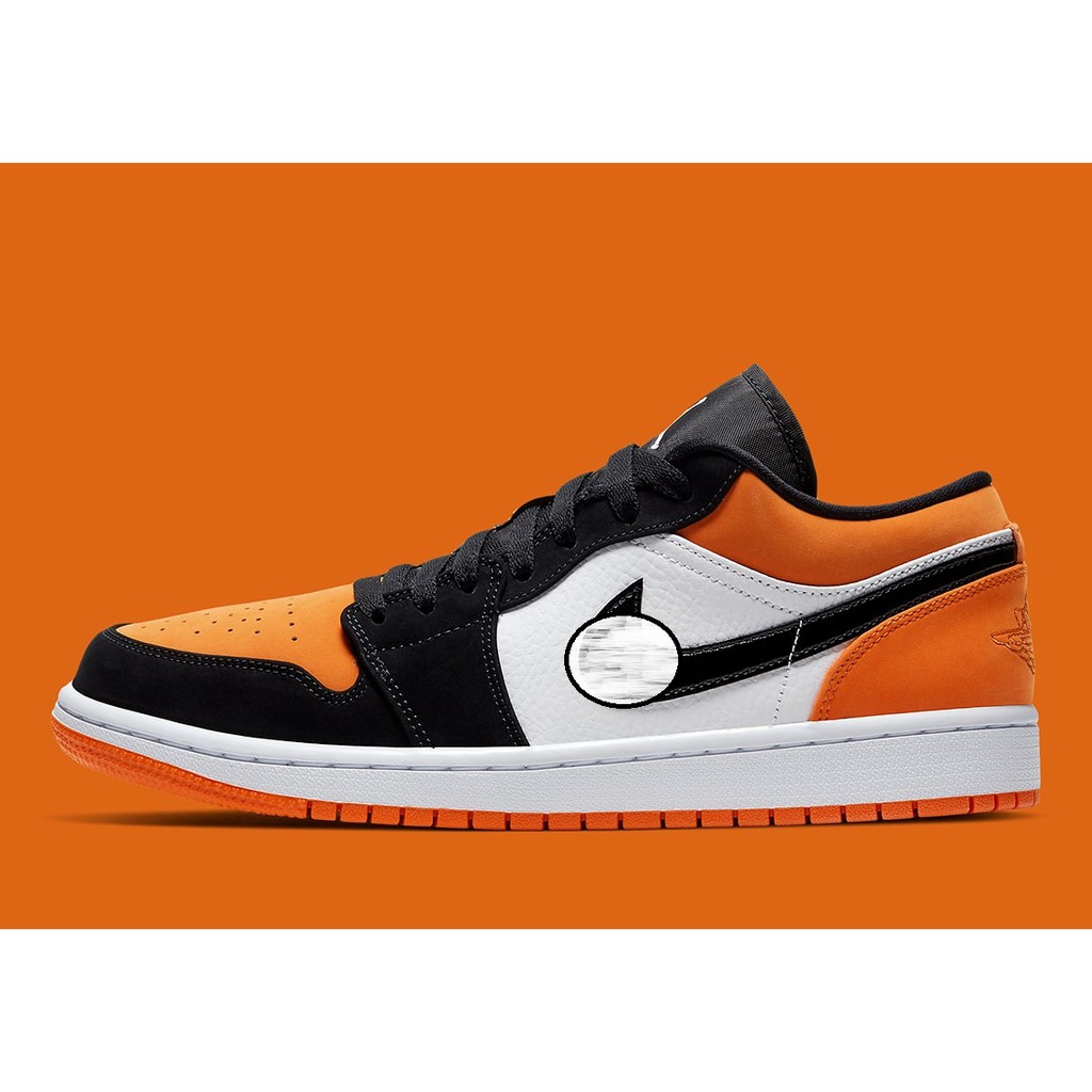 Giày Thể Thao Air Jordan 1 Low Cam Đen | Giày Jordan 1 Nam Nữ | JD1 Cổ Thấp Full Box.