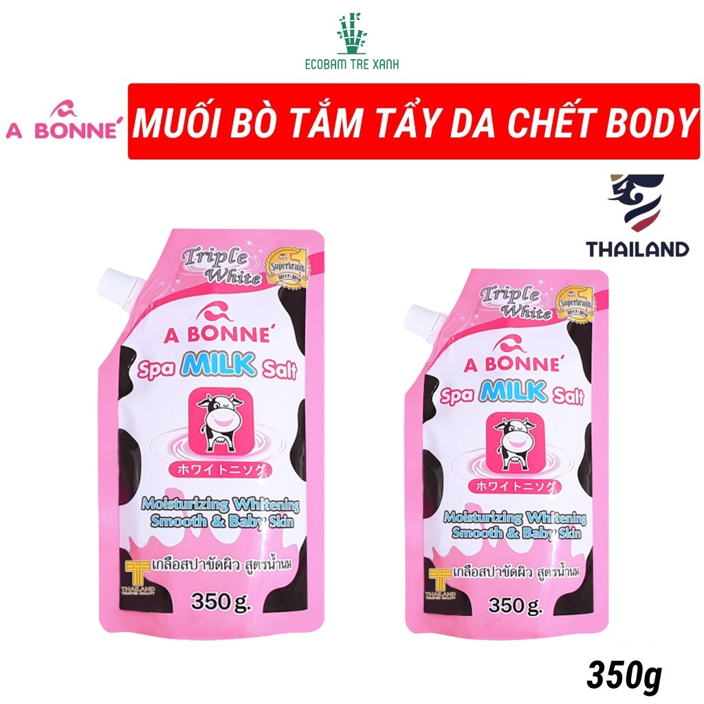 Muối tăm bò sữa, Muối tắm tẩy tế bào chết A Bonne Thái Lan chính hãng 350Gr