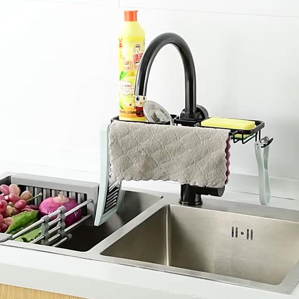 Giá Đỡ Mút Rửa Chén Có Móc Treo Chống Rỉ Sét Tiện Dụng Cho Nhà Bếp / Phòng