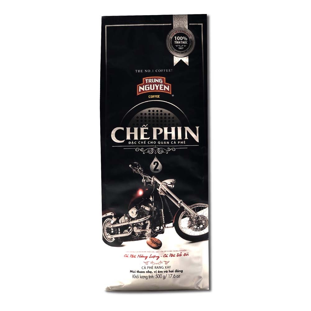 Cà phê Trung Nguyên rang xay Chế Phin 1 - 2 - 3 - 4 - 5 (500g/ gói) - pha phin