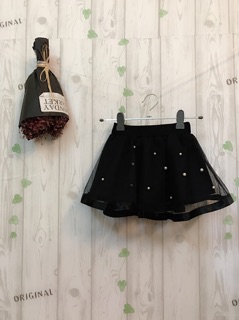 Set áo len + chân váy đính ngọc trai