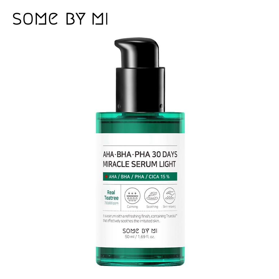 Tinh chất giảm mụn cho da dầu Some By Mi AHA-BHA-PHA 30 Days Miracle Serum Light 50ml