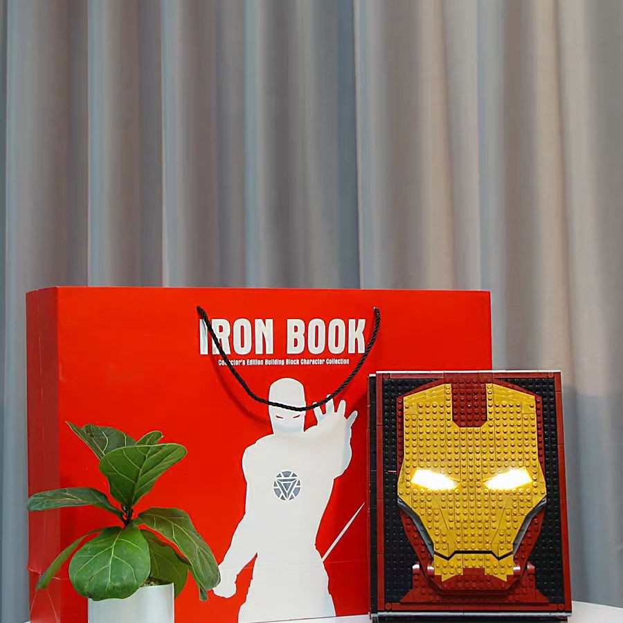 > Tương thích với Lego S Brand Iron Man Commemorative Collector Edition Sách hướng dẫn sử dụng Marvel Building Blocks