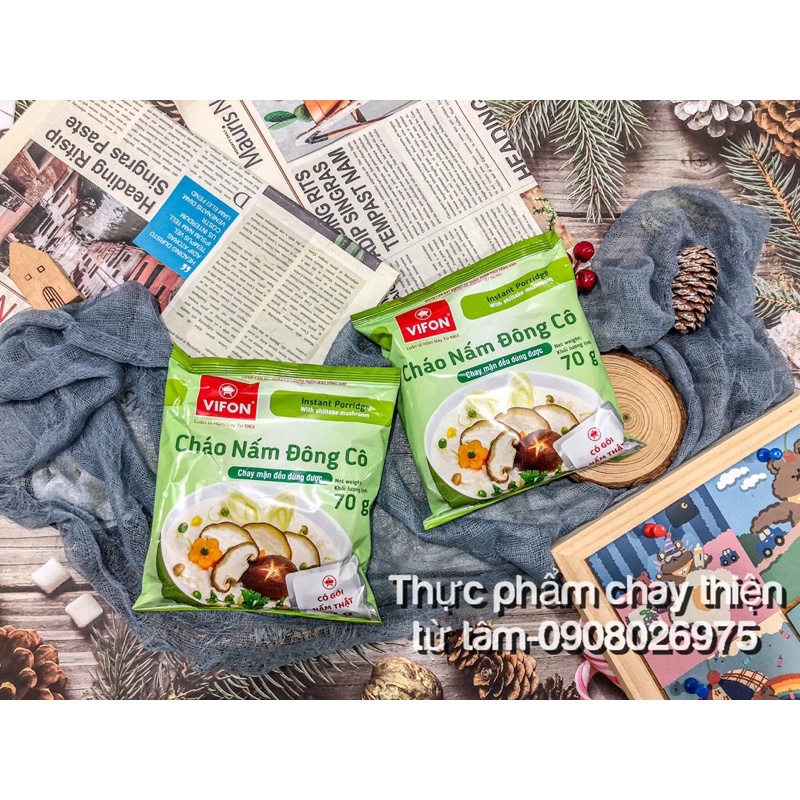 Cháo Gói Ăn Liền Vifon THIỆN TỪ TÂM Nấm Đông Cô Bổ Dưỡng