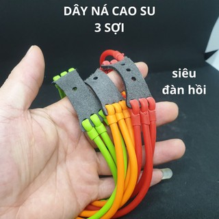 Dây Ná Cao Su Tròn Loại 3 Sợi, Dây Ná Thun