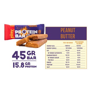Bánh Protein 💪FREESHIP💪 Bánh Ăn Vặt Giảm Cân Play Protein Bar - Bánh Ăn Kiêng Vị Bơ Đậu Phộng SP5.2