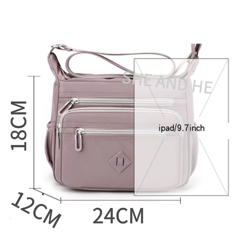 Túi Xách Đeo Chéo Vải Bạt Chống Nước Phong Cách Hàn Quốc Beg Tangan Wanita Murah Cho Nữ