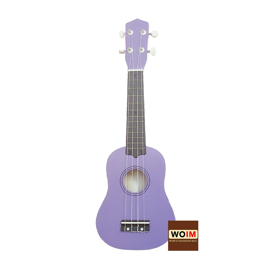 Đàn Ukulele Soprano Màu Trơn Giá Rẻ gỗ full màu 33A15