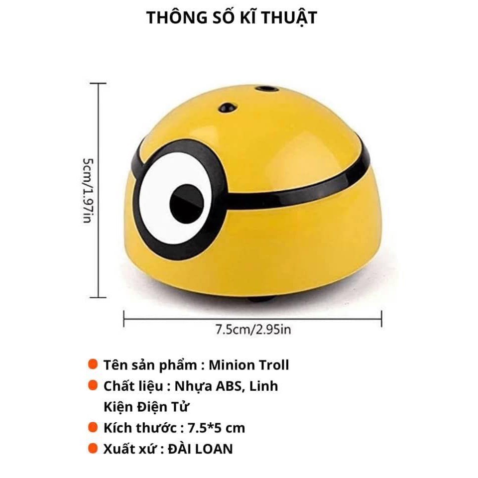 Đồ chơi đuổi bắt Minion Troll tặng kèm 3 pin hàng loại 1