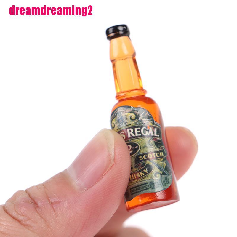 Bộ 4 Mô Hình Chai Rượu Mini Trang Trí Nhà Búp Bê
