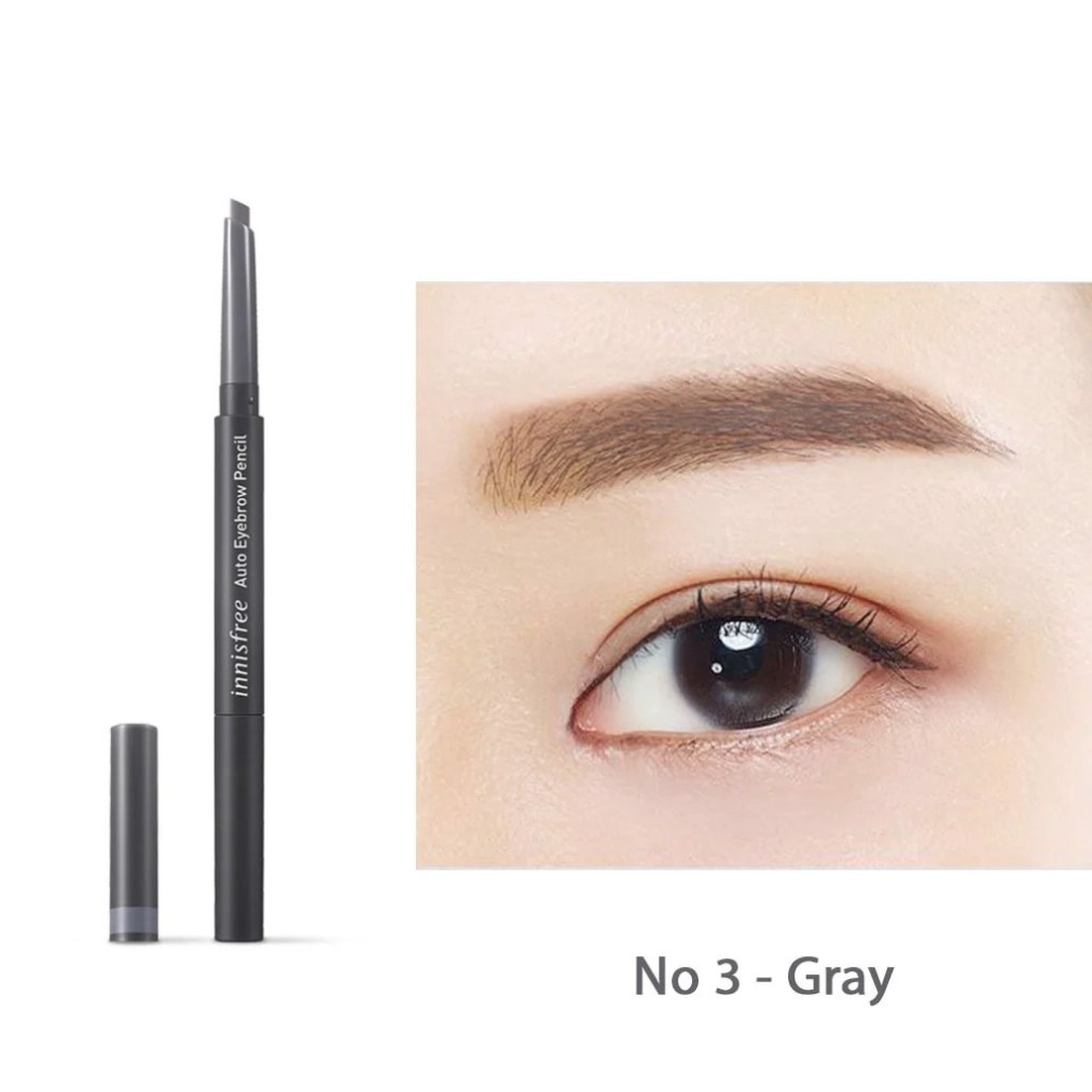 Chì Kẻ Chân Mày Innisfree Auto Eyebrow Pencil, Chì Kẻ Chân Mày Đầu Mảnh Tự Nhiên Xuất Xứ Hàn Quốc