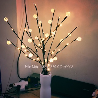 Set đèn nhánh cây + bi pha lê đẹp lung linh sang trọng ✨