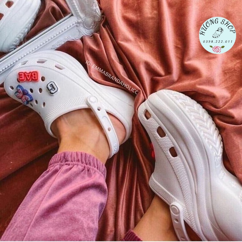 Sục Classic Bae Clog đế cao 8p hack dáng cực đỉnh cho chị em