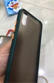 Xiaomi Redmi 9A Ốp lưng viền dẻo lưng nhám