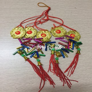 SET 5 dây pháo treo cây đào, cây mai trang trí tết