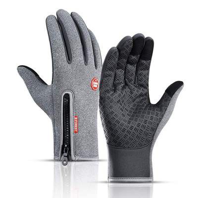 Gang Tay Cảm Ứng Lót Nỉ Cực Ấm, Cản Gió, Chống Nước, Chống Trơn Trượt