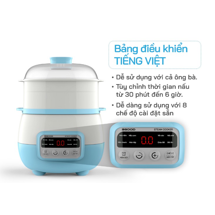 Nồi chưng yến, hầm, nấu cháo 1,6 Lít hẹn giờ A300