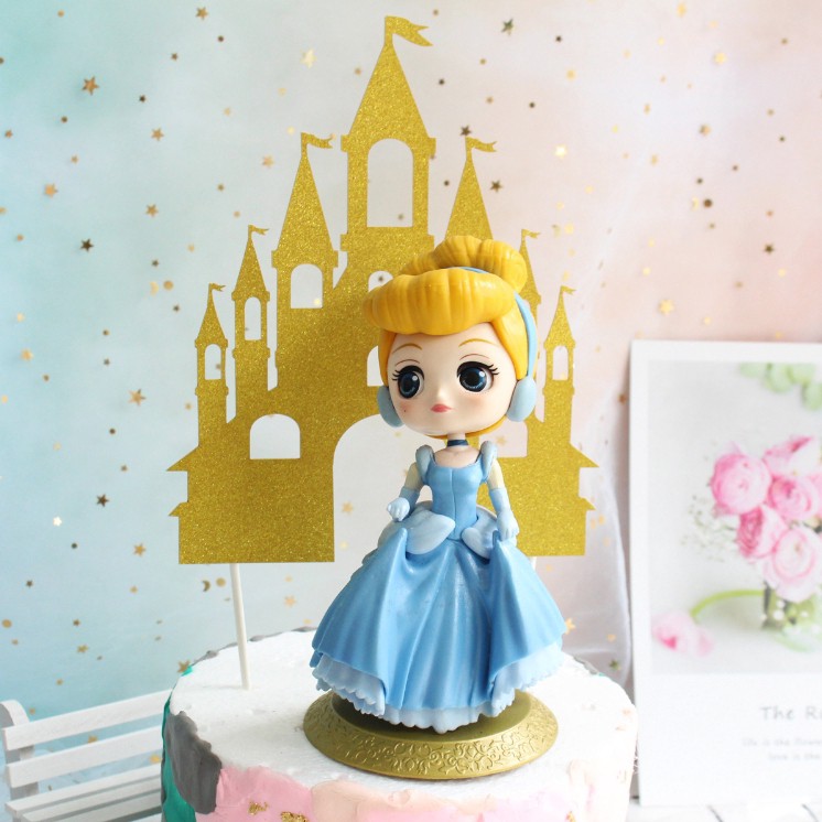 Búp bê công chúa disney Alice Snow White Cinderella Elsa Anna cho trang trí bánh kem - Hàng nhập khẩu