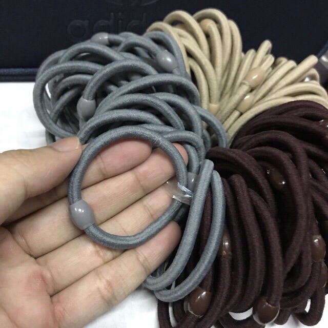 Sỉ thun cột tóc dày lớn đủ màu 100 sợi