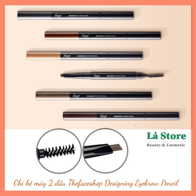 Chì kẻ mày Thefaceshop 2 đầu Designing Eyebrow Pencil | BigBuy360 - bigbuy360.vn