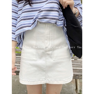 Chân váy ngắn, viền chỉ [STORY MADE] CV120 (ảnh thật)