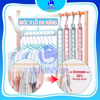 Móc Treo Đồ 9 Lỗ Đa Năng - Móc treo quần áo đa năng