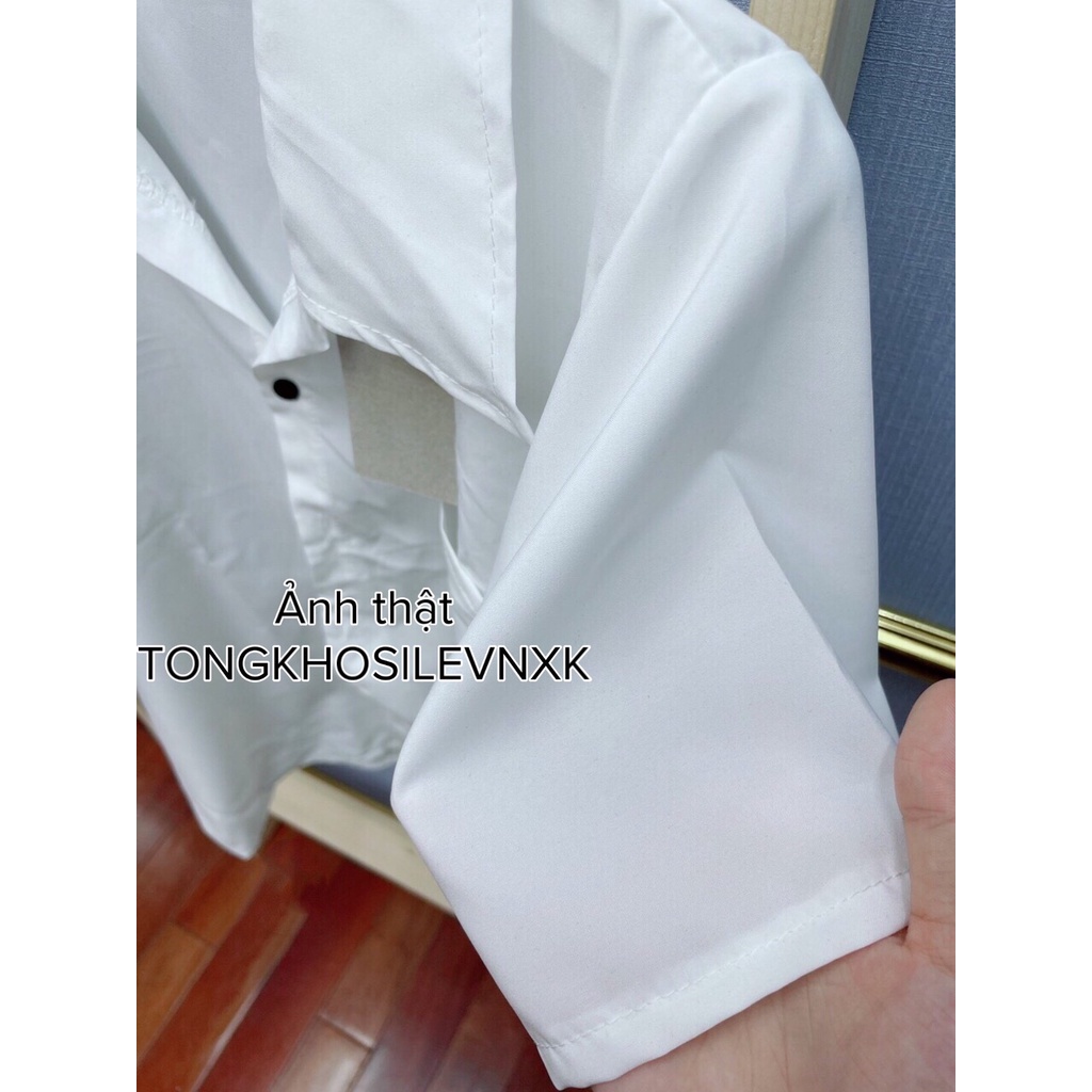 SET SƠ MI CỔ VEST MIX CHÂN VÁY CHỈ NỔI - BỘ CHÂN VÁY ĐEN CHỮ A + SƠ MI TÚI NGỰC TAY LỠ