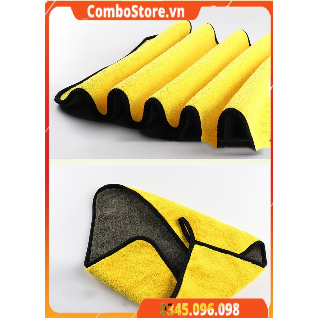 Khăn lau ô tô xe hơi đa năng 2 lớp siêu dày siêu thấm