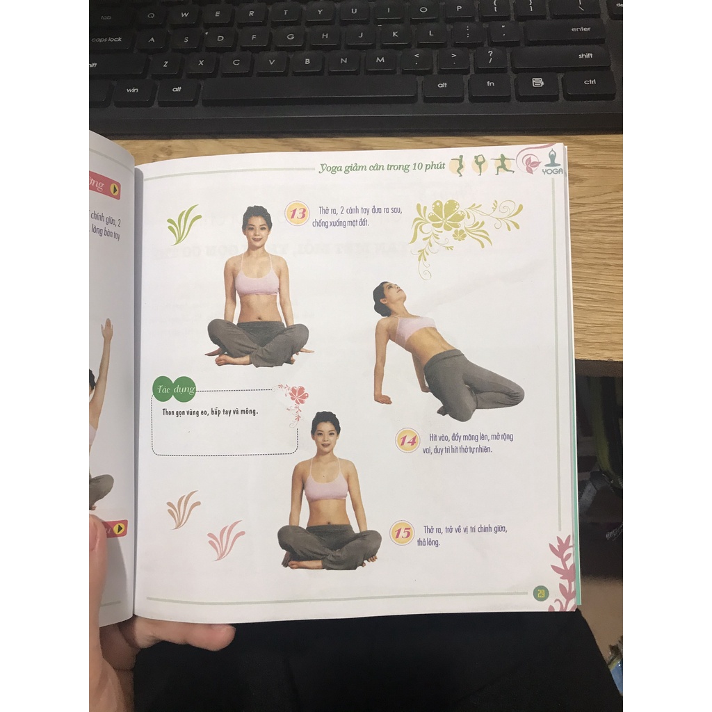 Sách - Yoga giảm cân trong vòng 10 phút , kèm đĩa CD ( Minh Lâm )