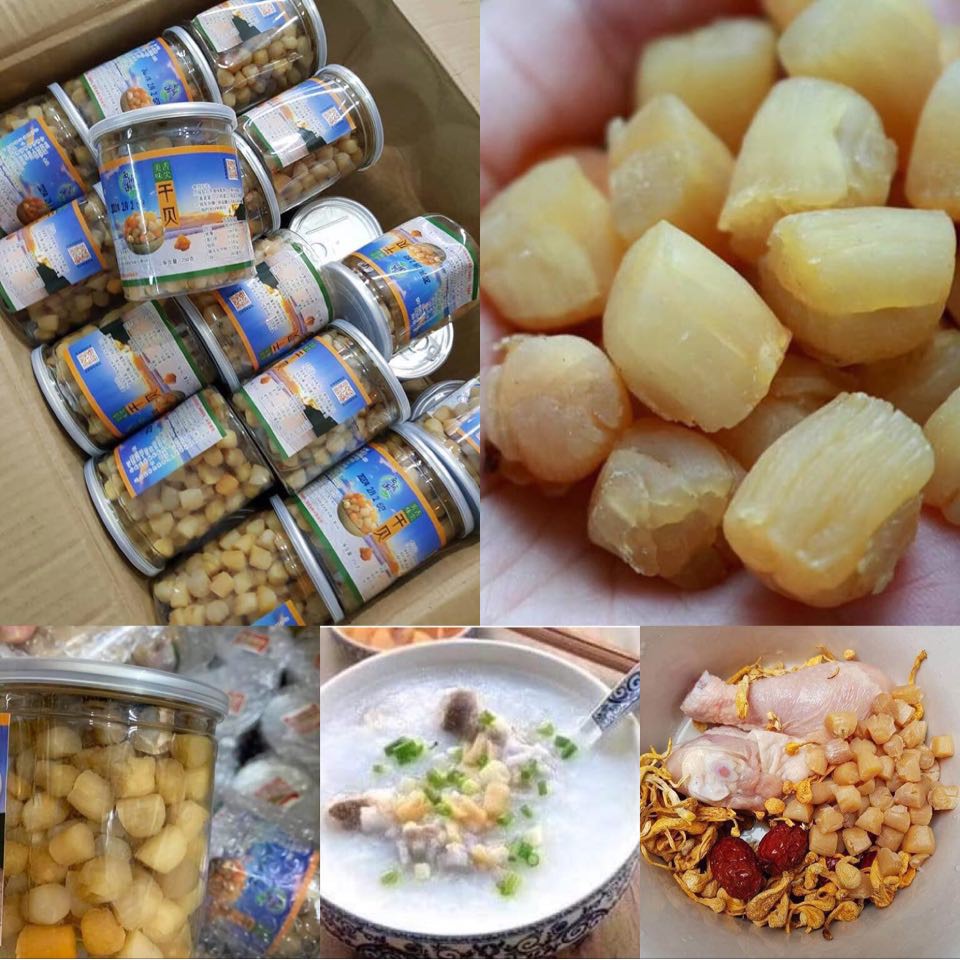 Sò điệp khô thượng hạng thơm ngon bổ sung canxi hộp 250g