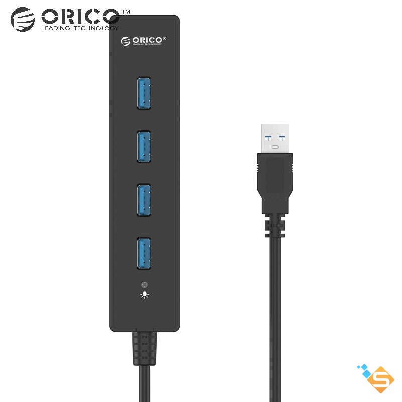 Bộ Chia USB HUB 4 cổng USB 3.0 ORICO W8PH4-U3 - Bảo Hành Chính Hãng 1 Năm