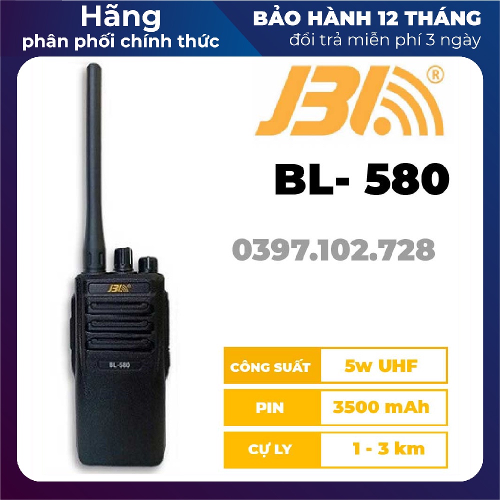 Bộ đàm JBL BL-580 phạm vi 5km Hàng có hóa đơn VAT nếu cần