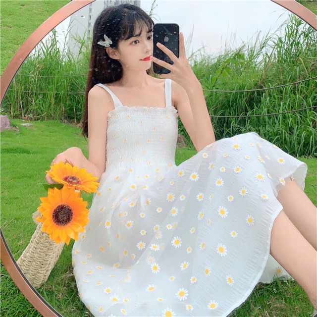váy hoa cúc bồng bềnh order (CÓ ẢNH THẬT) | BigBuy360 - bigbuy360.vn