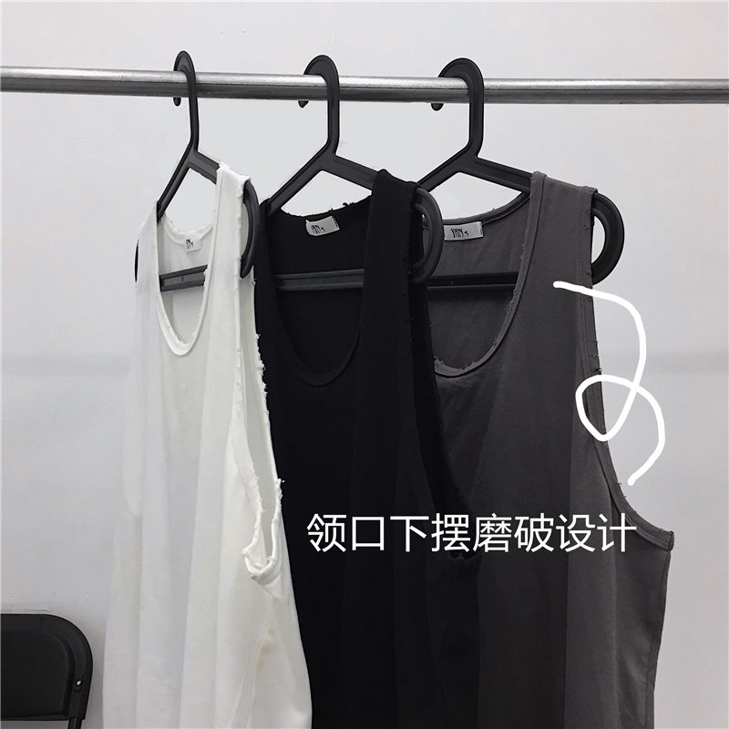 Áo Thun Không Tay Dáng Rộng Phong Cách Hip Hop Thời Trang Harajuku 16540 Dành Cho Nam Và Nữ