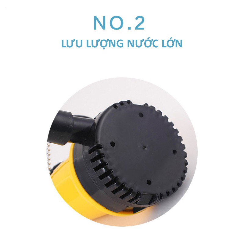 Máy bơm chìm vàng lớn công suất 45W, máy bơm nước điện áp 12V, máy bơm ngập nước ống ra 27mm-C0014Y1