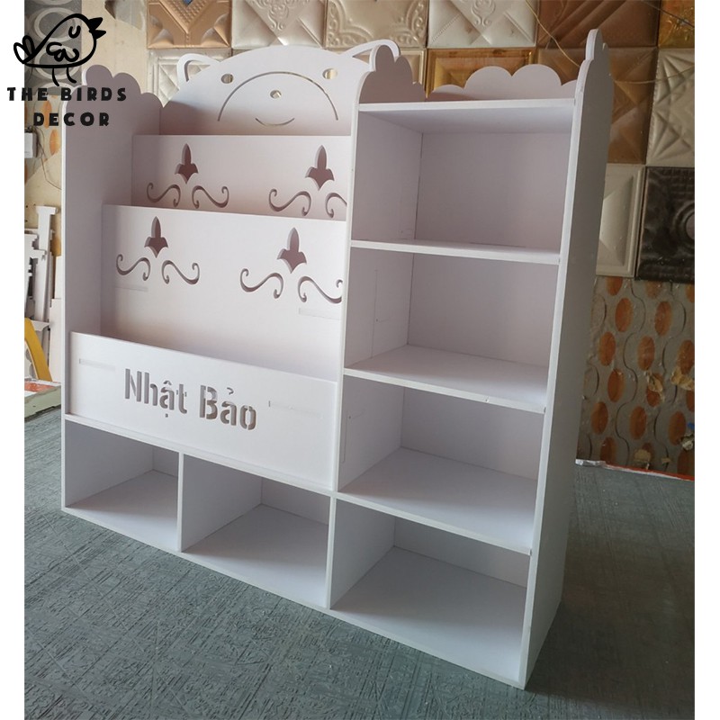 Kệ sách gấu Ms:061 kích thước 500*520*200 mm dành cho bé giá rẻ | BigBuy360 - bigbuy360.vn