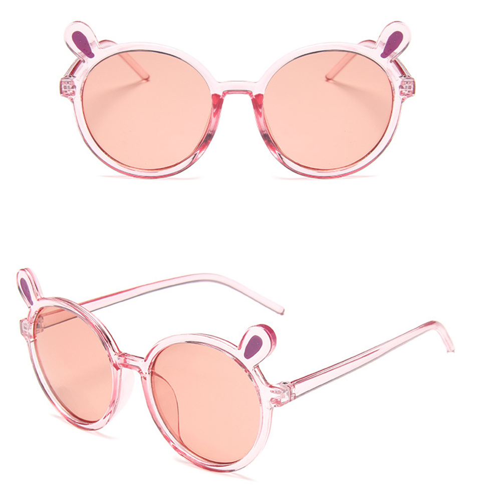 Kính Mát Gọng Tròn Kiểu Tai Gấu Dễ Thương Cho Bé
