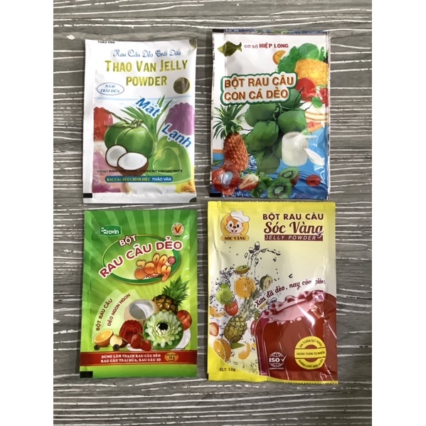 Rau câu dẻo gói lẻ các loại - 1 gói