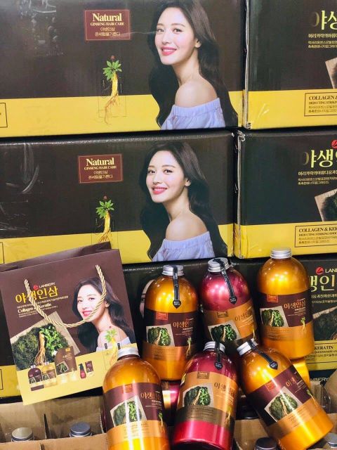 Dầu gội cặp Nhân Sâm hàn quốc 800ml