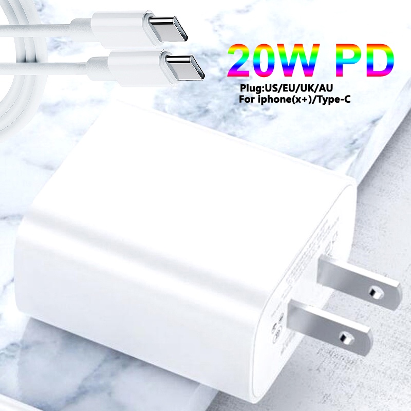 Củ Sạc Nhanh 20W USB C PD Cho iPhone 12 11 Pro Max Xr iPad