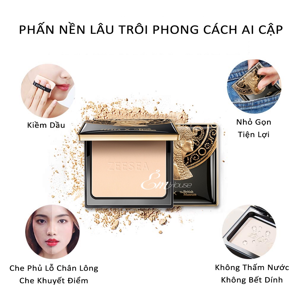 Phấn Phủ Dạng Lì ZEESEA Chống Thấm Nước Cho Da Dầu Matte Setting Powder