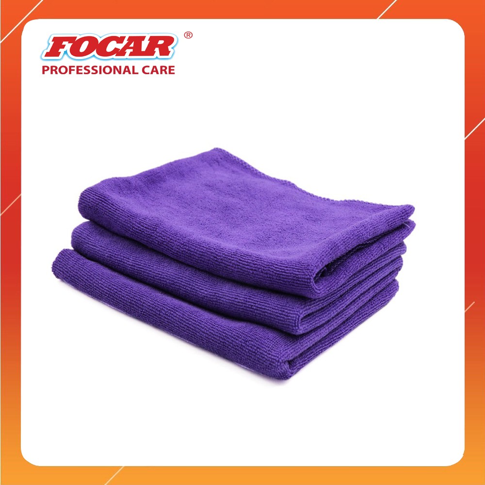 Combo 3 khăn lau xe ô tô Microfiber size 32x36cm